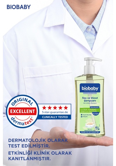 Biobaby Saç ve Vücut Şampuanı 500 Ml 2 Adet