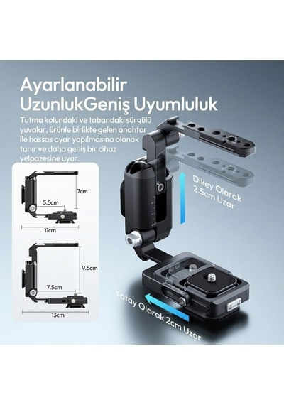 Ulanzi Xj01 Uka Universal Foldable Camera Cage Katlanabilir Kamera Kafesi - C116