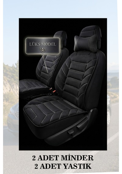 Leon 2015 Uyumlu Lüks Siyah Renk Premium 2 Adet Minder Ve Yastık