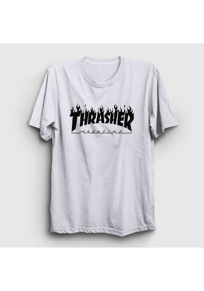 Noıssey Unisex Beyaz Logo V6 Thrasher T-shirt 279427tt