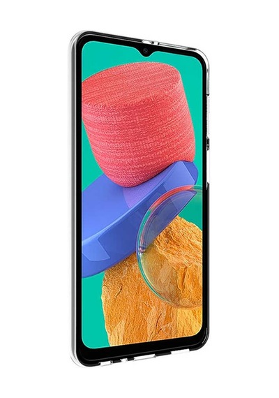Noktaks - Samsung Galaxy M33 Uyumlu - Kılıf Şeffaf Soft Slim Fitt Süper Silikon Kapak - Şeffaf
