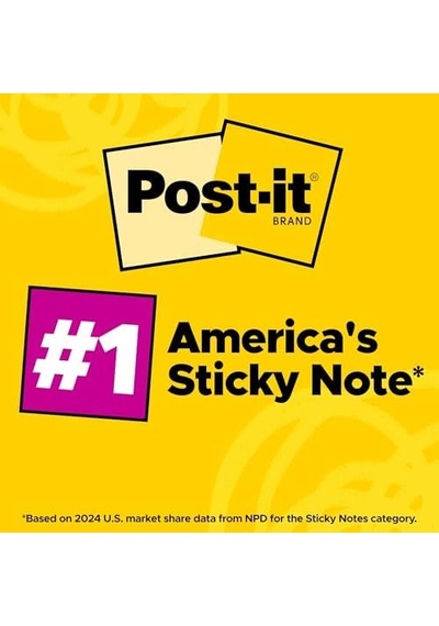 3 M Post-it Greener Notes, 3 X 3, Canary Yellow, 24 Pads/cabinet Paket Sarı 100 Yaprak Pouch Kendinden Yapışkanlı