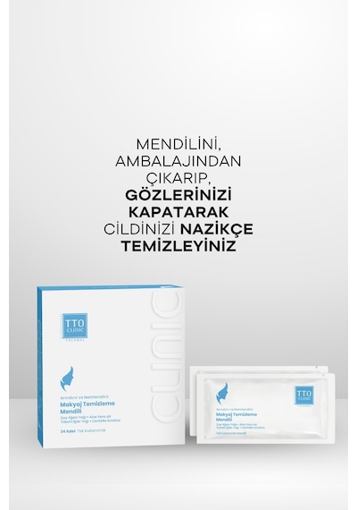Tto Clinic Makyaj Temizleme Mendili 24'lü