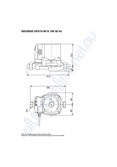 Grundfos Upa 15-90 Pompamat - Mini Hidrofor - 120 Watt