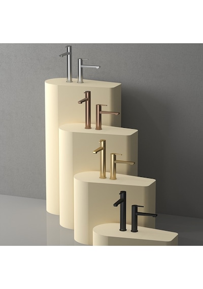 Teska E 5414 Liva Leo S Lavabo Bataryası Siyah