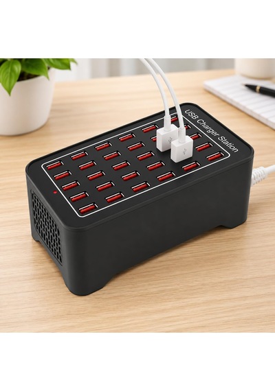 150w 30 Portlu Usb Masaüstü Şarj İstasyonu 2.4a Yfy-a7