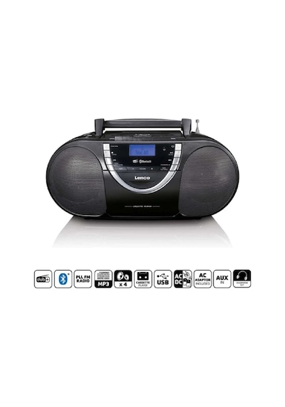 Lenco Scd-6900bk - Dab+, Fm Radyo Ve Cd/mp3 Çalar Özellikli Boombox - Siyah