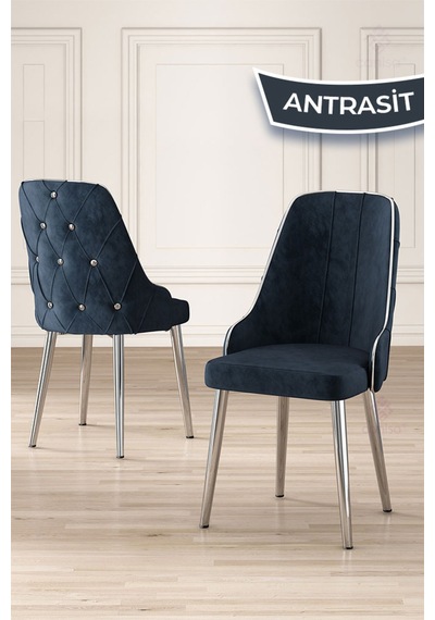 Canisa Tia Serisi 80x132 Açılabilir Mdf Mutfak Masası Takımı Beyaz Masa Krom Detay 4 Antrasit Sandalye Masa Beyaz Sandalye Antrasit Canisa Tia Serisi 80x132 Açılabilir Mdf Mutfak Masası Takımı Beyaz Masa Krom Detay 4 Antrasit Sandalye Masa Beyaz Sandalye Antrasit