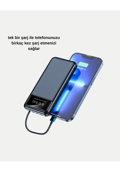 Northcity 20000 Mah Hızlı Şarjlı Powerbank - 4 Çıkışlı Ve Led'li Güvenli Batarya