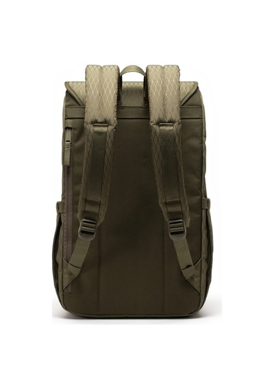 Herschel Retreat Su İtici Kumaş 16" Laptop Uyumlu Mıknatıslı Kapama Sırt Çantası, 23 L-23951 Elmas Dokulu Haki