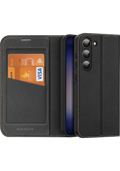Dux Ducis Sm Galaxy Uyumlu S23 Plus Kılıf Skin X2 Series Magnetic Pu Deri Manyetik Kapaklı Kılıf- 5775 Lacivert
