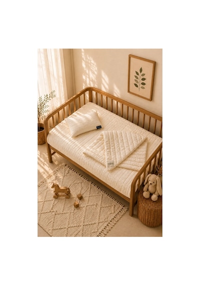 Sleepoos Yün Bebek Yastık ve Yorgan Takımı