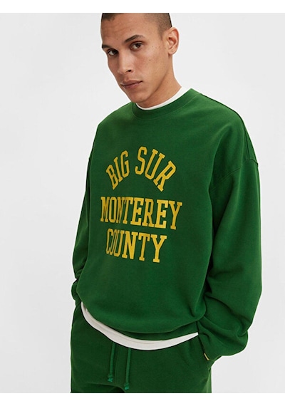Levi's Gold Tab Crewneck Sweatshirt-5263 Yeşil