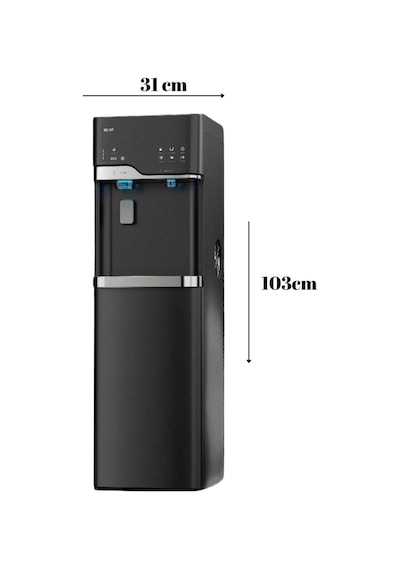 Aquamara LYCZ629 Buz Makinalı Su Sebili Siyah