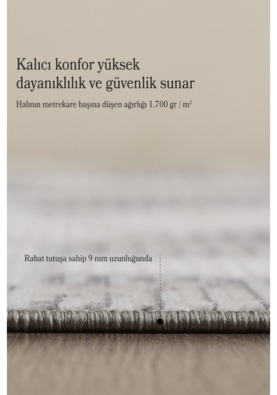 Modern Tasarımlı Pamuk Tabanlı Geometrik Desenli Saçaklı Siyah Renkli Halı Siyah