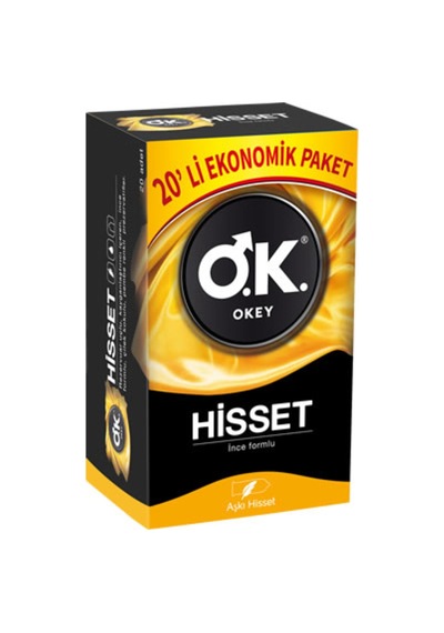 Okey Hisset Prezervatif 20'li 5 Adet