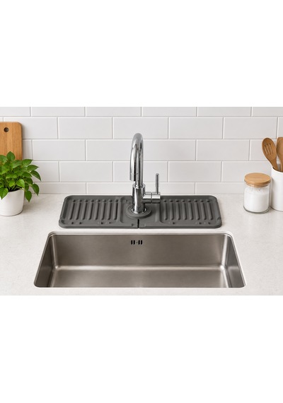 Mutfak Banyo Lavabo Kenarı Silikon Mat Gri 1464577
