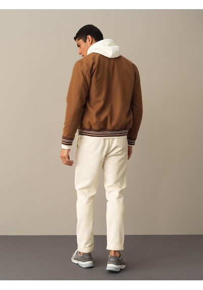Xint Camel Regular Fit Bomber Yaka Mont 190516