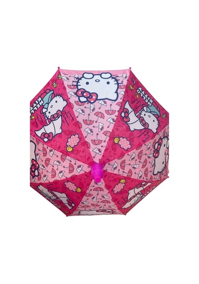 Ens Hello Kitty Lisanslı Koruma Kılıflı Çocuk Şemsiye Pembe