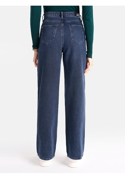 Colins 970 Berry Regular Fit Yüksek Bel Geniş Paça Denım Kadın Pantolon Cl1066408 Mavi Colins 970 Berry Regular Fit Yüksek Bel Geniş Paça Denım Kadın Pantolon Cl1066408 Mavi