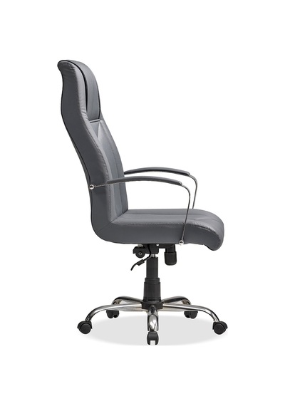 Deri Ofis Koltuğu Bilgisayar - Ofis - Müdür - Büro - Makam Çalışma Koltuğu Krom Ayaklı Antrasit Deri Ofis Koltuğu Bilgisayar - Ofis - Müdür - Büro - Makam Çalışma Koltuğu Krom Ayaklı Antrasit
