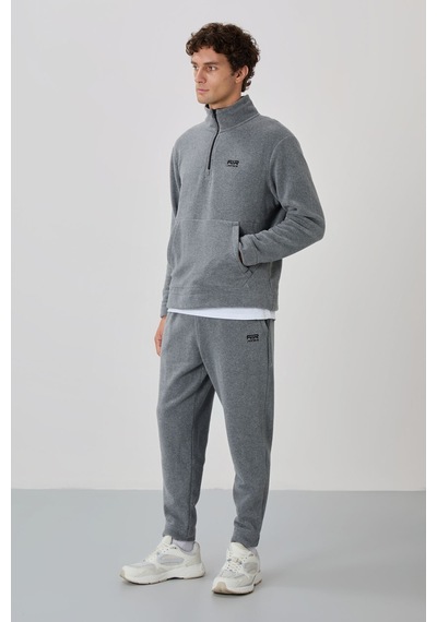 Tommy Life Carol Gri Melanj Polar Erkek Eşofman Takım - 85226 GRİ MELANJ