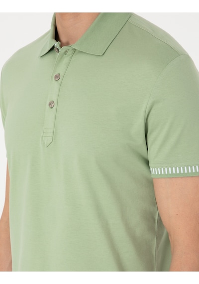 Pierre Cardin Erkek Açık Haki Tişört 50302616-vr183 Açık Haki