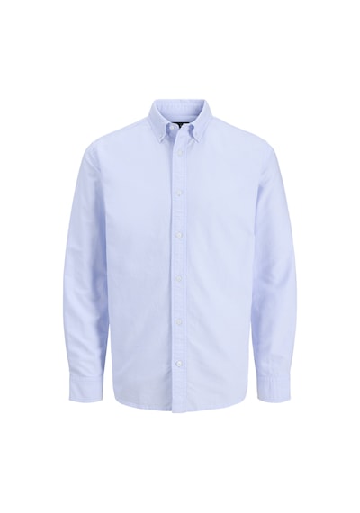 Jack & Jones Erkek Oxford Kumas Uzun Kollu Gömlek - Harvey - 12293325 Mavi