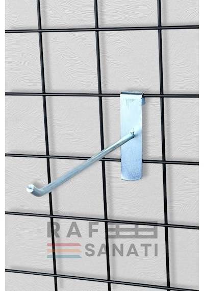 25 Adet Tel Pano Kancası 15 Cm Askı Kanca Raf Askısı Raf Aksesuar Galvaniz
