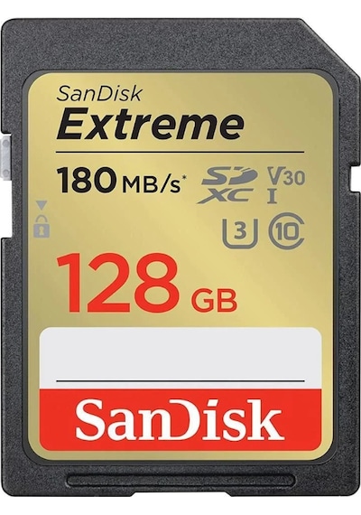 SanDisk Extreme SDSDXVA-128G-GNCIN 128 GB SD UHS-I 4K UHD Hafıza Kartı
