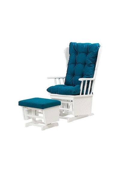 Sandalye Zus301 Model 90477 Mama Puflu Sallanan Ahşap Lake Beyaz Ayak El Yapım