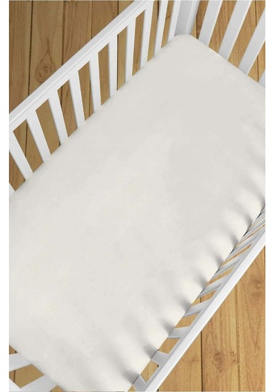 Premium Natürel Cotton 100x150 CM Lastiksiz Krem Çarşaf Bed Sheet For Baby