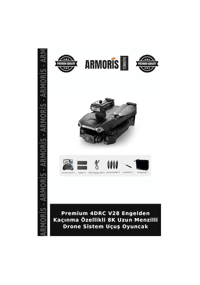 Premium 4drc V28 Engelden Kaçınma Özellikli 8k Uzun Menzilli Drone Sistem Uçuş Oyuncak