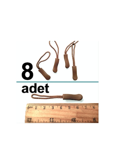 Omeniv 8 Adet Fermuar Kopça Çanta Kıyafet Anahtarlık Outdoor Bej Çok Renkli