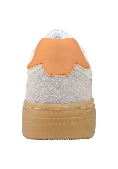 Kadın Vegan Deri Beyaz Sneakers - Warner Bros Looney Tunes Bugs Bunny Hop İnto Nature Tasarım Çok Renkli