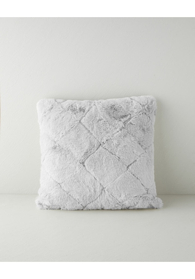 English Home Soft Touch Rabbit Peluş Kırlent Kılıfı 45x45 Cm Gri