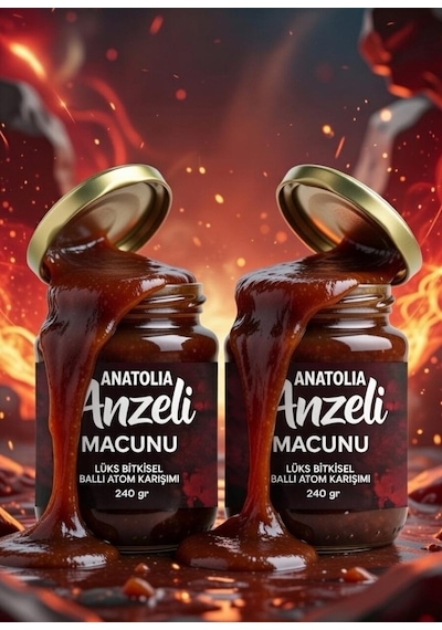 2 X 240 Gr Anzeli Anatolia Toros Polenli Ginsengli Karışık Ballı Bitkisel Besin