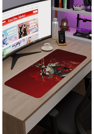 Hades Kaymaz Dikişli Kauçuk Oyuncu Mousepad V2 - 70x30 Xl Gaming Mouse Pad Fare Altlığı