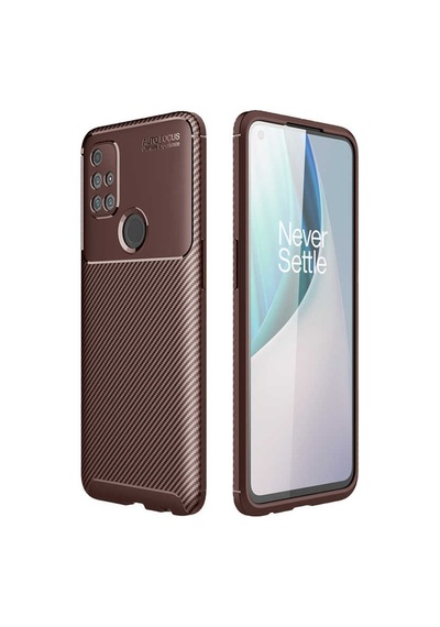 One Plus Nord N10 5G Kılıf Zore Negro Karbon Tasarım Silikon