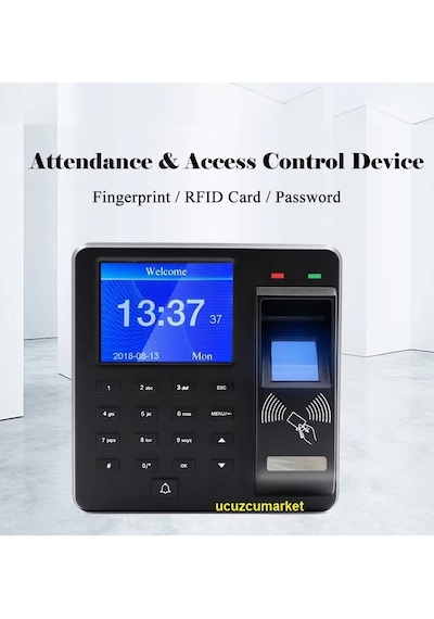 Digital Ekran Geçiş Kontrol Sistemi Parmak İzi-şifre-kartlı Geçiş-usb Personel Takip