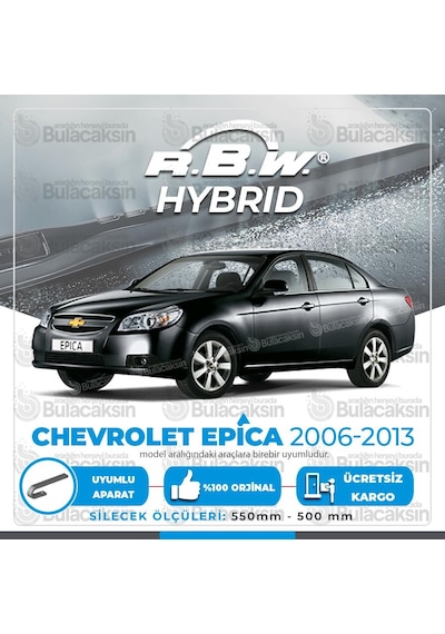 Chevrolet Epica Ön Silecek Takımı (2006-2013) RBW Hibrit