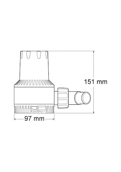 Attwood Ağır Hizmet Sintine Pompası 2000 GPH 12V
