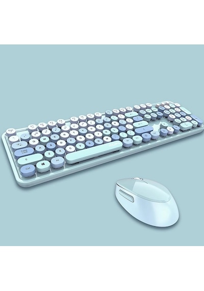 Sepetegelsin Mofii Sweet Mavi Kablosuz Klavye Mause Set