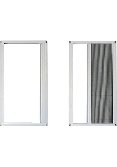 Akordeon Pileli Pilise Pencere Sineklik Beyaz, 70 130 Cm., Istenilen Ölçüde