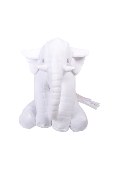 Büyük Uyku Arkadaşım Peluş Yumuşak Fil Beyaz - 60 Cm