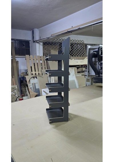 5 Gözlü, Geçmeli Mdf Lam Raf Stand Diğer