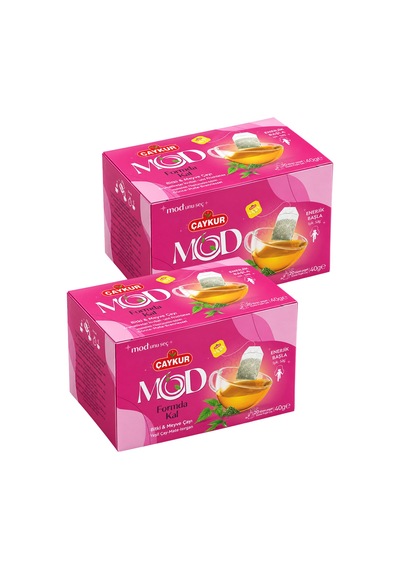 Mod Formda Kal Bardak Poşet Çay 2x20 40gr. İkili Paket