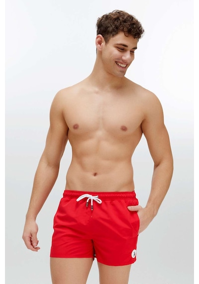 U.S. Polo Assn. Erkek Kırmızı Orta Boy Deniz Şortu-4350