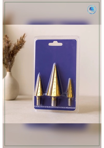Hss Kademeli Matkap Ucu Seti 3 Parça 4 İla 12 Mm 20 32 Metal Sac