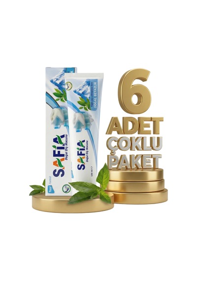 Safia Diş Macunu Yeşil Çay Ve Himalaya Tuzu 6x100 Ml